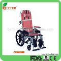 Foshan cadeira de rodas reclinável em alumínio em roda de rodas